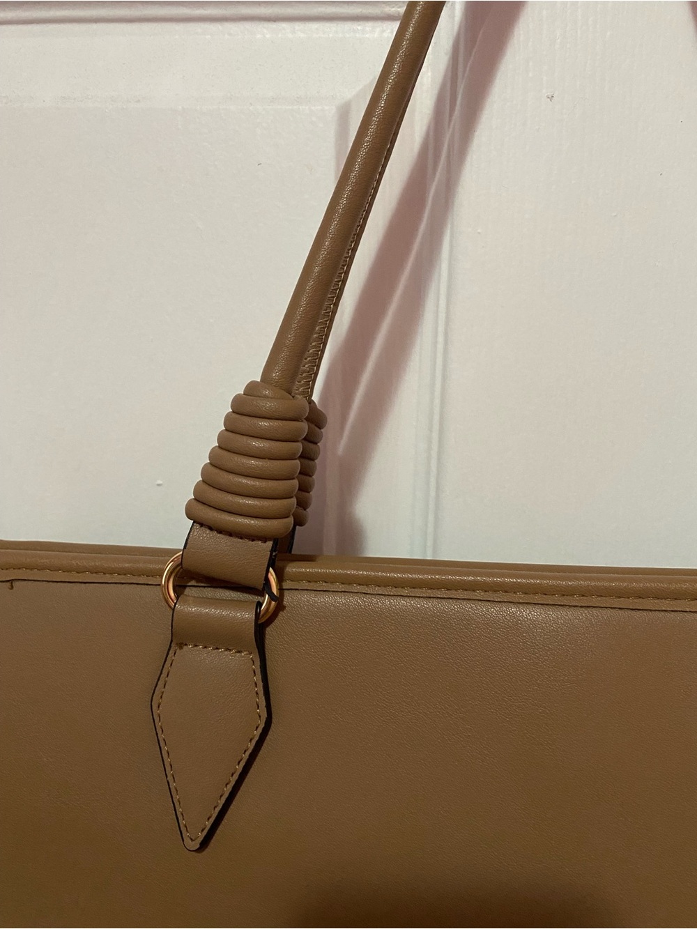 Vintage Women's Brown Tote Bag - Picture 3 of 11